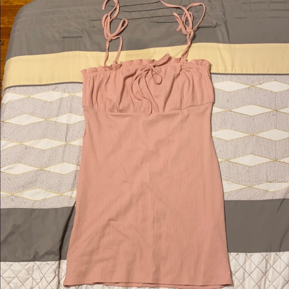 Mini pink dress